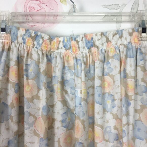 Vintage White 2 Piece Floral Midi Skirt Set womens 10 M Carriage Court Seperates - Picture 11 of 11